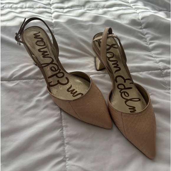 Sam Edelman Leather Heels - Picture 1 of 6